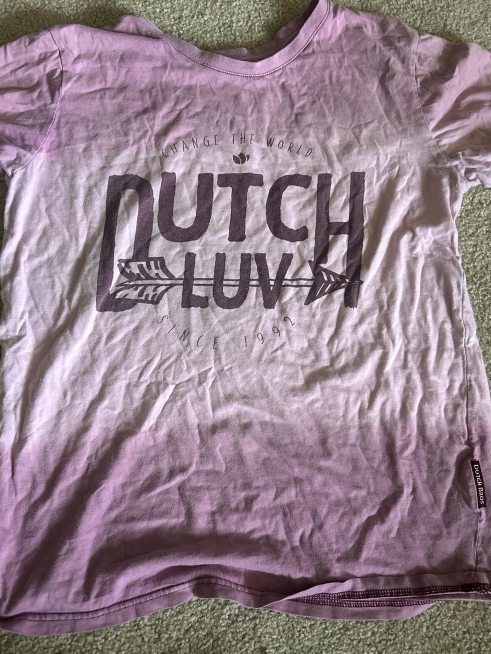 Dutch Bros Lavender Ombre 'Dutch Luv' Graphic Tee